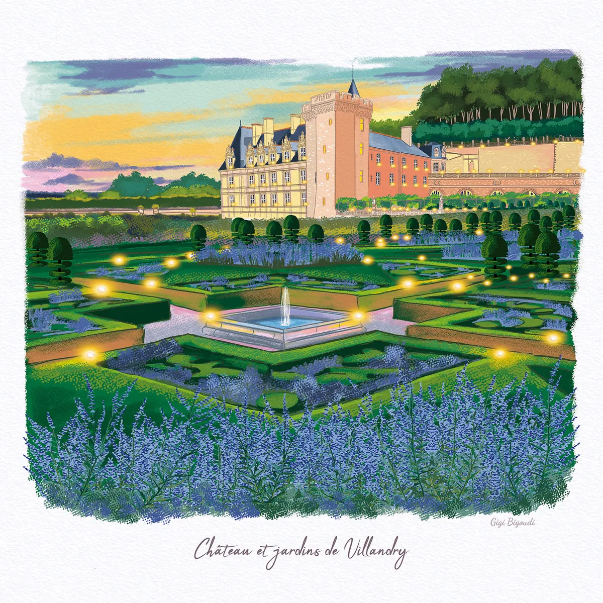 Carte d'art Gigi Bigoudi Villandry