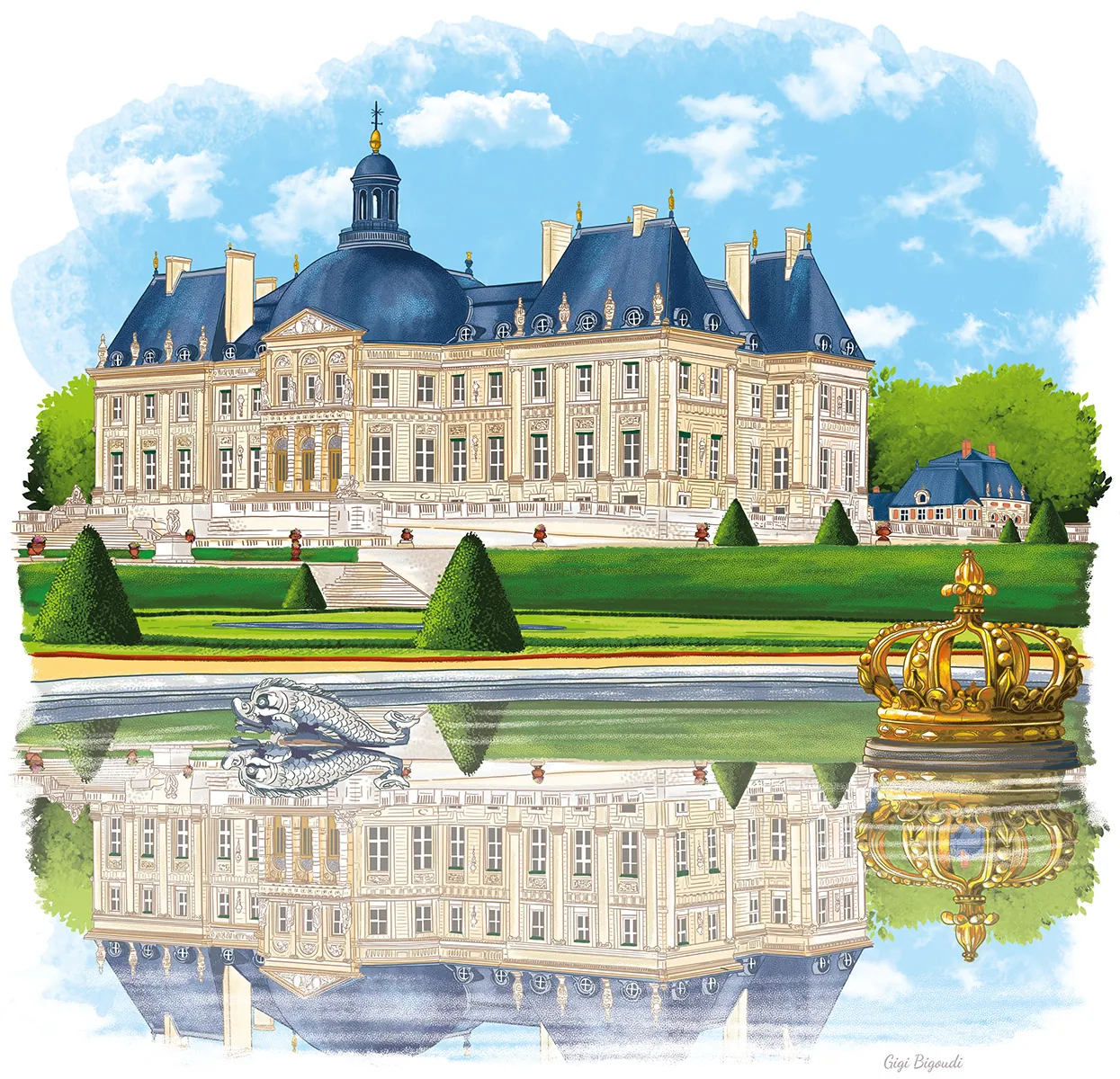 Château de Vaux-le-Vicomte par Gigi Bigoudi