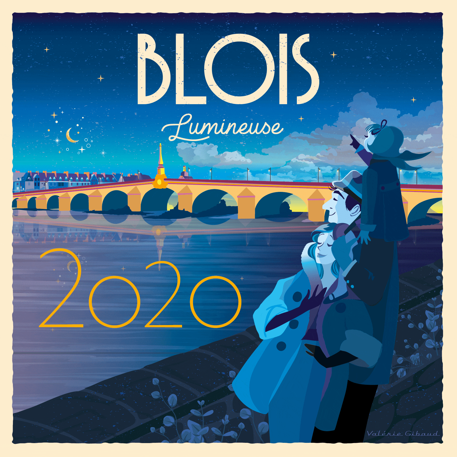Carte de voeux Blois 2020 Valérie Gibaud