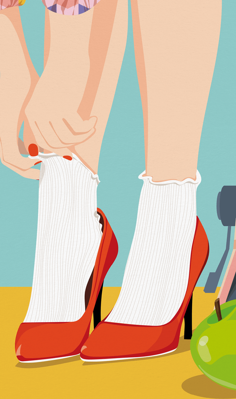 Chaussures rouges Scara Bee.gif