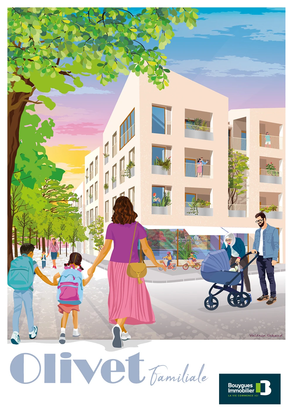 Valérie Gibaud illustratrice freelance Bouygues Immobilier