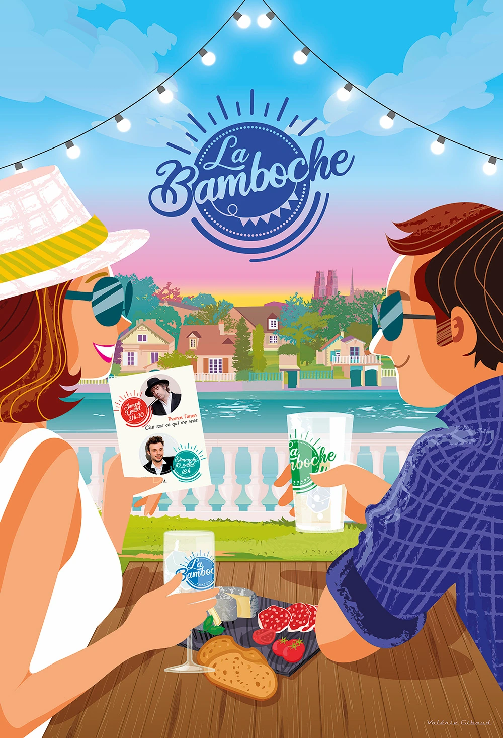 MotionKiwi illustration affiche La Bamboche Olivet
