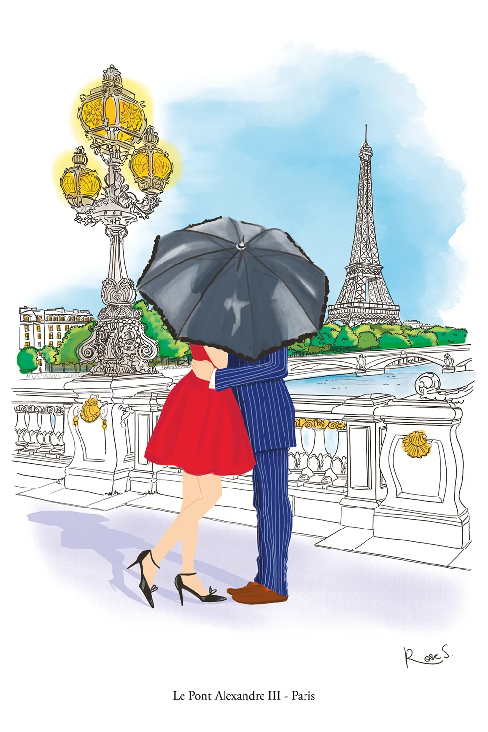 illustration du Pont Alexandre III - Paris