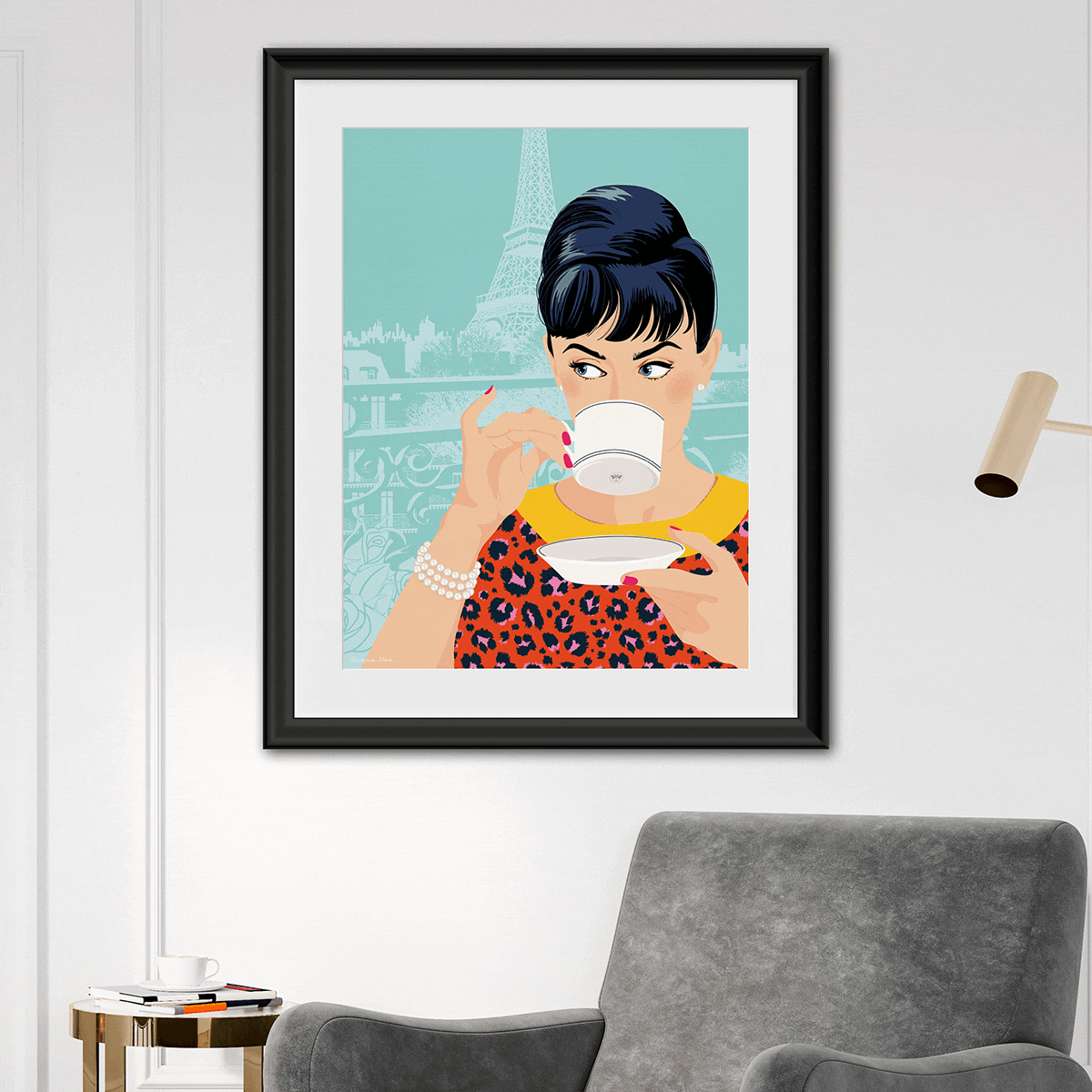 Tour Eiffel & Viviane by Scara Bee - artiste française - french artist