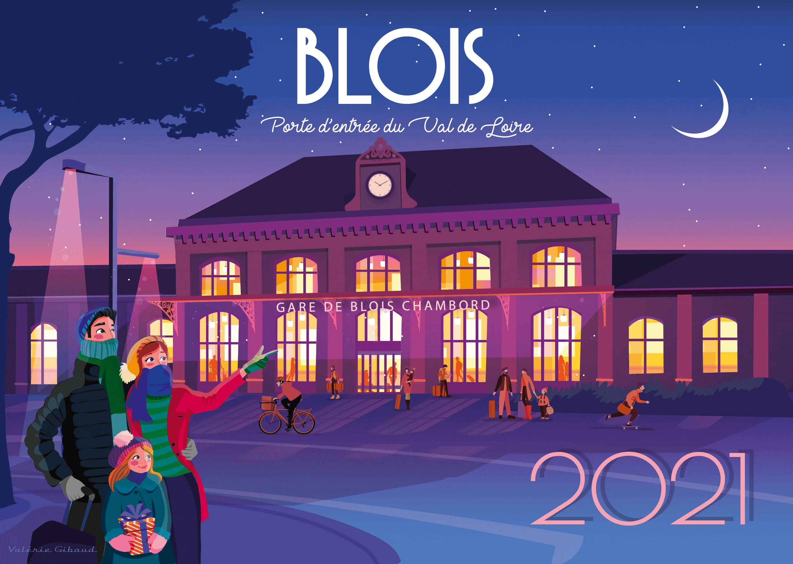 Carte de voeux Blois 2021 Valérie Gibaud