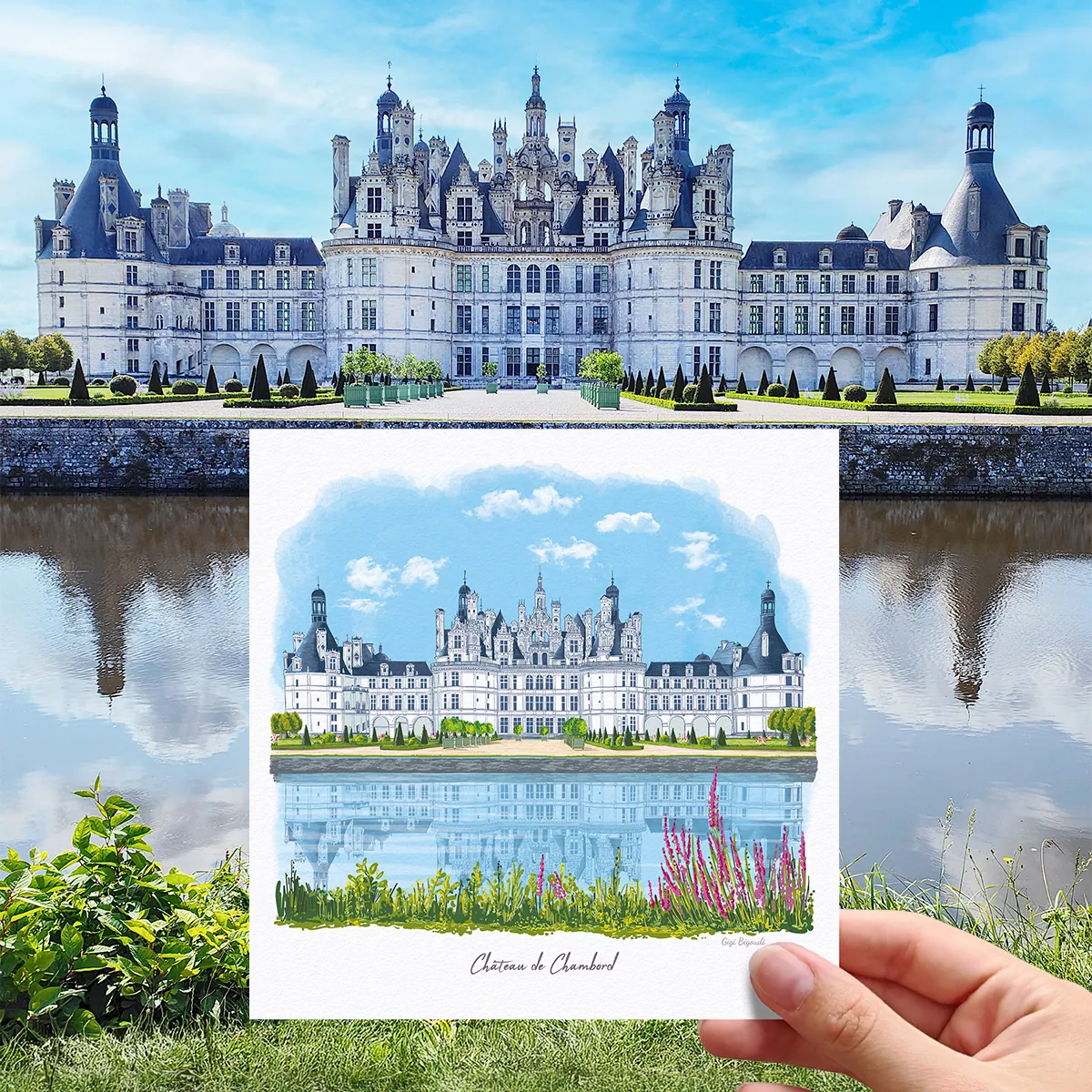 Carte d'art Gigi Bigoudi de Chambord