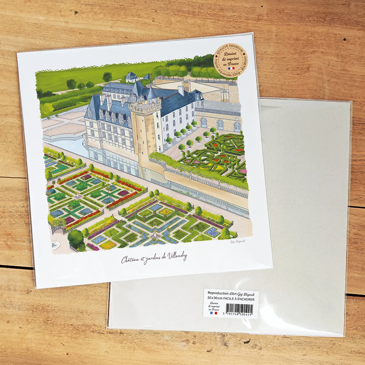 Affiche Villandry Gigi Bigoudi