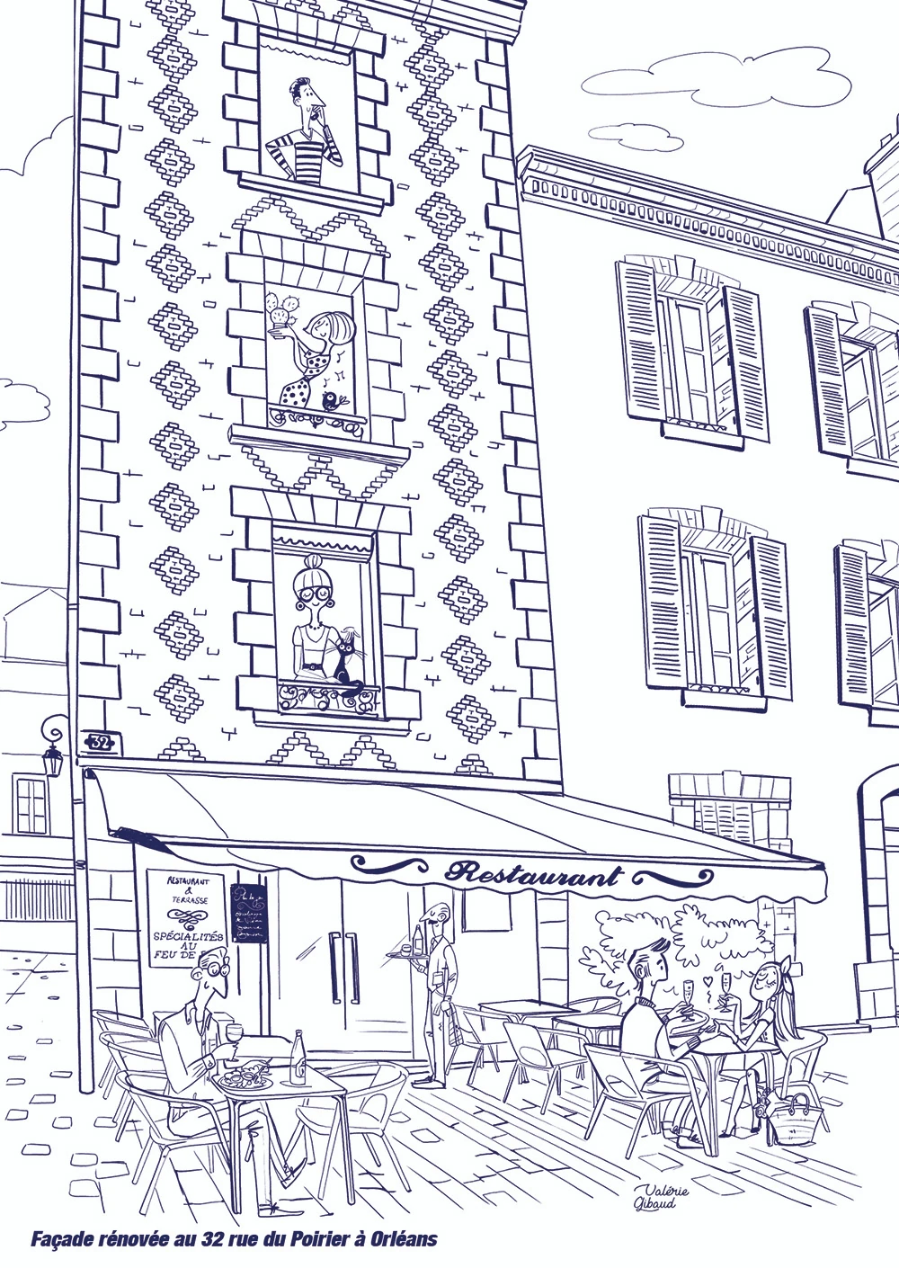 Valérie Gibaud illustratrice freelance Orléans façade 01