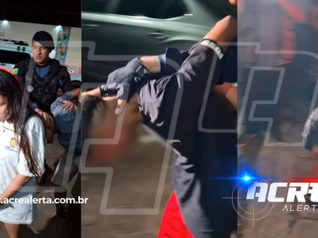 Casal do crime é flagrado comercializando drogas para usuários e é preso pela Força Tática do 3º Batalhão no bairro Chico Mendes