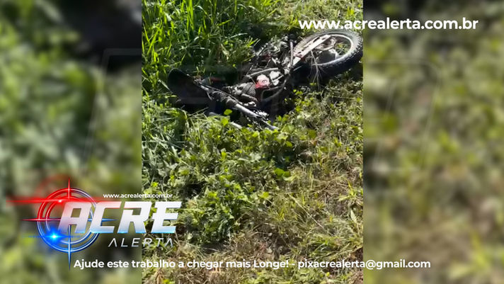 MORTE NA BR: Motociclista morre após grave colisão com carro na BR-364, próximo a Tarauacá