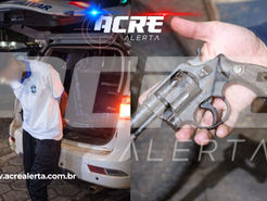 Força Tática do 2º BPM apreende menor de 17 anos com revólver .38 na cintura e entorpecentes no bairro Santa Cecília