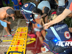 ESCAPOU DA MORTE: JOVEM DE 18 ANOS É AGREDIDO A GOLPES DE FACÃO EM RIO BRANCO