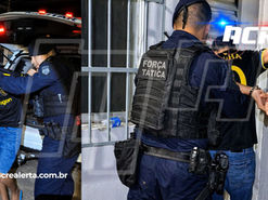 TRAFICAVA PELA JANELA: Força Tática do 1º BPM prende suspeito e apreende crack, cocaína e skank no bairro Ilson Ribeiro