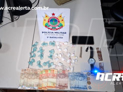 Força Tática apreende menores com drogas e dinheiro em ponto conhecido pelo tráfico em Rio Branco