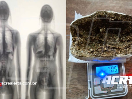 Flagrada no Body Scan: mulher tenta levar maconha e cocaína para marido em presídio e acaba presa em Cruzeiro do Sul