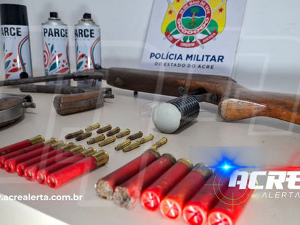 Força Tática do 2° BPM estoura esconderijo de armas e apreende três armas de fogo, diversas munições e granada caseira em área de mata na Vila Albert Sampaio