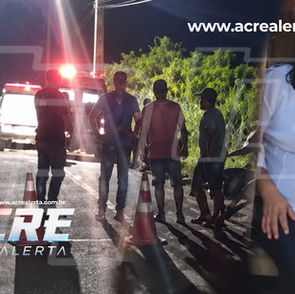 Bombeiro militar da reserva mata esposa a facadas e tira a própria vida às margens da BR-364, no Acre