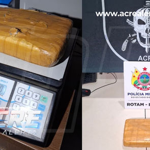 ROTAM encontra mais de 1 kg de drogas enterrado em terreno baldio na Vila Acre