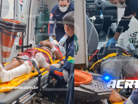 Colisão na Avenida Sobral deixa dois motociclistas feridos e um apresenta rebaixamento de consciência; Samu é acionado para atender a ocorrência