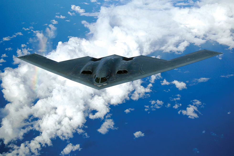B2 bombardeiro americano - Versão atualizada do B52 Reprodução