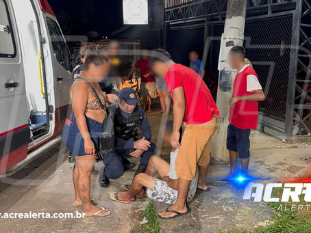 Jovem é baleado após sair de casa para verificar barulho no quintal em Rio Branco