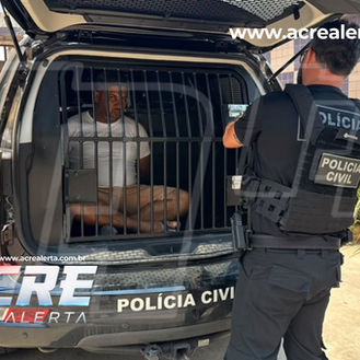 FORAGIDO DA JUSTIÇA POR ROUBO É CAPTURADO PELA DHPP EM ESTABELECIMENTO COMERCIAL NA PARTE ALTA DE RIO BRANCO