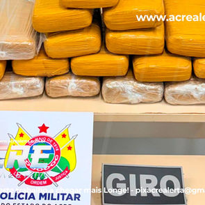 Giro apreende mais de 20 kg de maconha durante operação na BR-364, em Sena Madureira