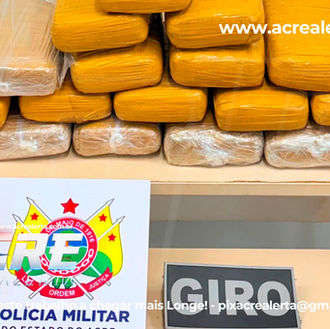Giro apreende mais de 20 kg de maconha durante operação na BR-364, em Sena Madureira