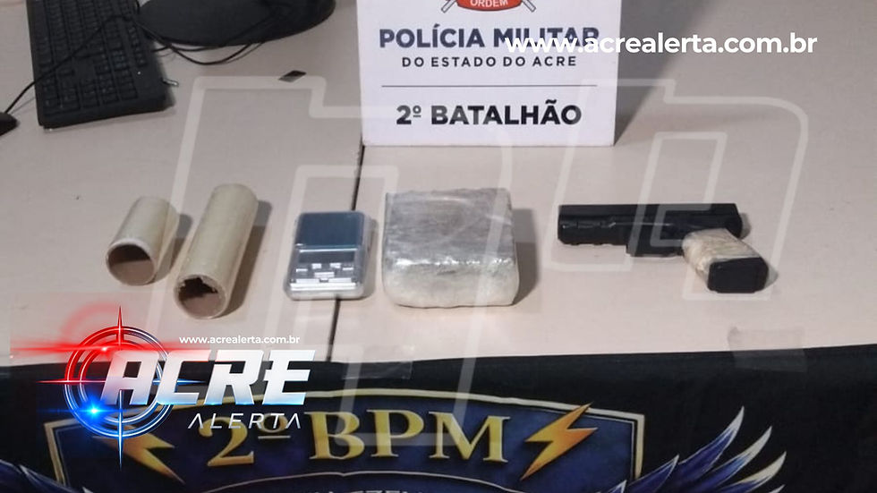 Mulher é presa pela Força Tática com quase meio quilo de droga em área dominada por facção em Rio Branco