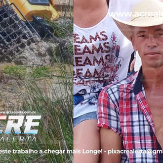 Trabalhador morre após ser soterrado com pá carregadeira durante tombamento em serviço na zona rural de Boca do Acre