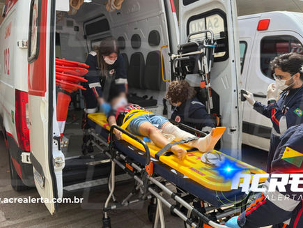 Criança de 7 anos é atropelada por motociclista ao tentar atravessar avenida movimentada de Rio Branco