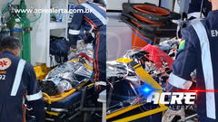 Jovem de 21 anos é atropelada por carreta na BR-364 e encaminhada ao Pronto Socorro de Rio Branco em estado gravíssimo