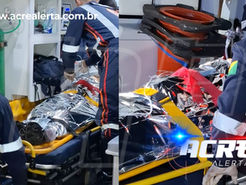 Jovem de 21 anos é atropelada por carreta na BR-364 e encaminhada ao Pronto Socorro de Rio Branco em estado gravíssimo