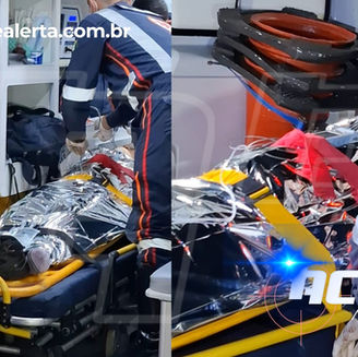 Jovem de 21 anos é atropelada por carreta na BR-364 e encaminhada ao Pronto Socorro de Rio Branco em estado gravíssimo