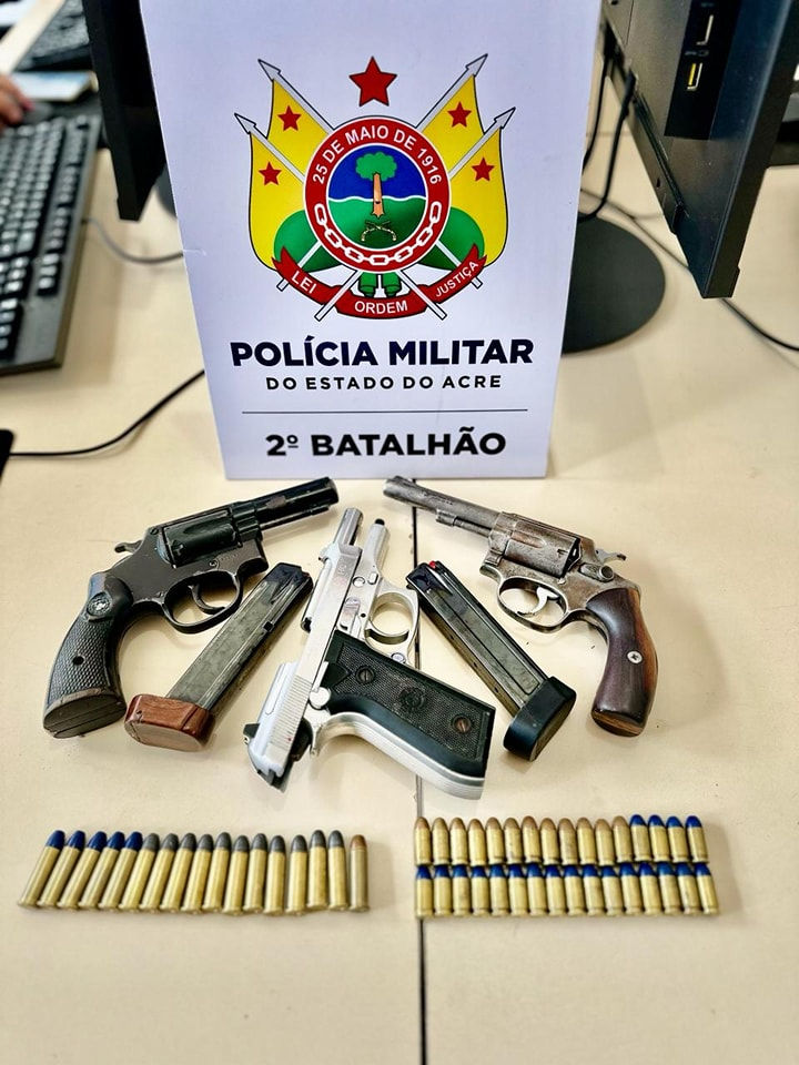 Operação Policial resulta na apreensão de armas e prisão em Rio Branco