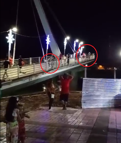 Assaltantes à solta na passarela do Rio Acre em Rio Branco roubam visitantes na visita a cidade