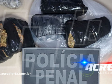 Ação firme da Polícia Penal apreende quase 1 kg de droga em celas do FOC e leva quatro detentos à delegacia