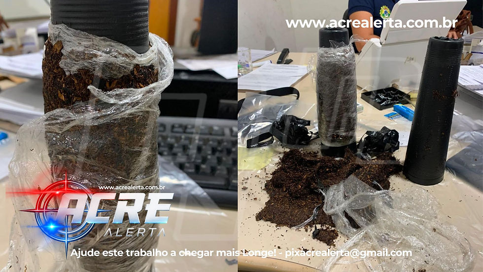 Polícia Penal prende duas pessoas com drogas e tabaco no NAF do IAPEN e Polícia Penal em Rio Branco