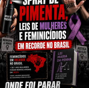 Spray de pimenta, leis de mulheres e feminicídios em recorde no Brasil: onde foi parar a proteção da família?