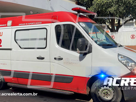 Discussão de casal durante bebedeira termina com faca cravada na mão de mulher em Rio Branco