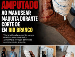 Idoso tem polegar ARRANCADO ao manusear SERRA MÁRMORE e sofrer corte em Rio Branco