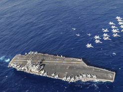 Porta aviões nuclear dos EUA - USS Nimitz chega ao Rio em meio a tensões para megaoperação.