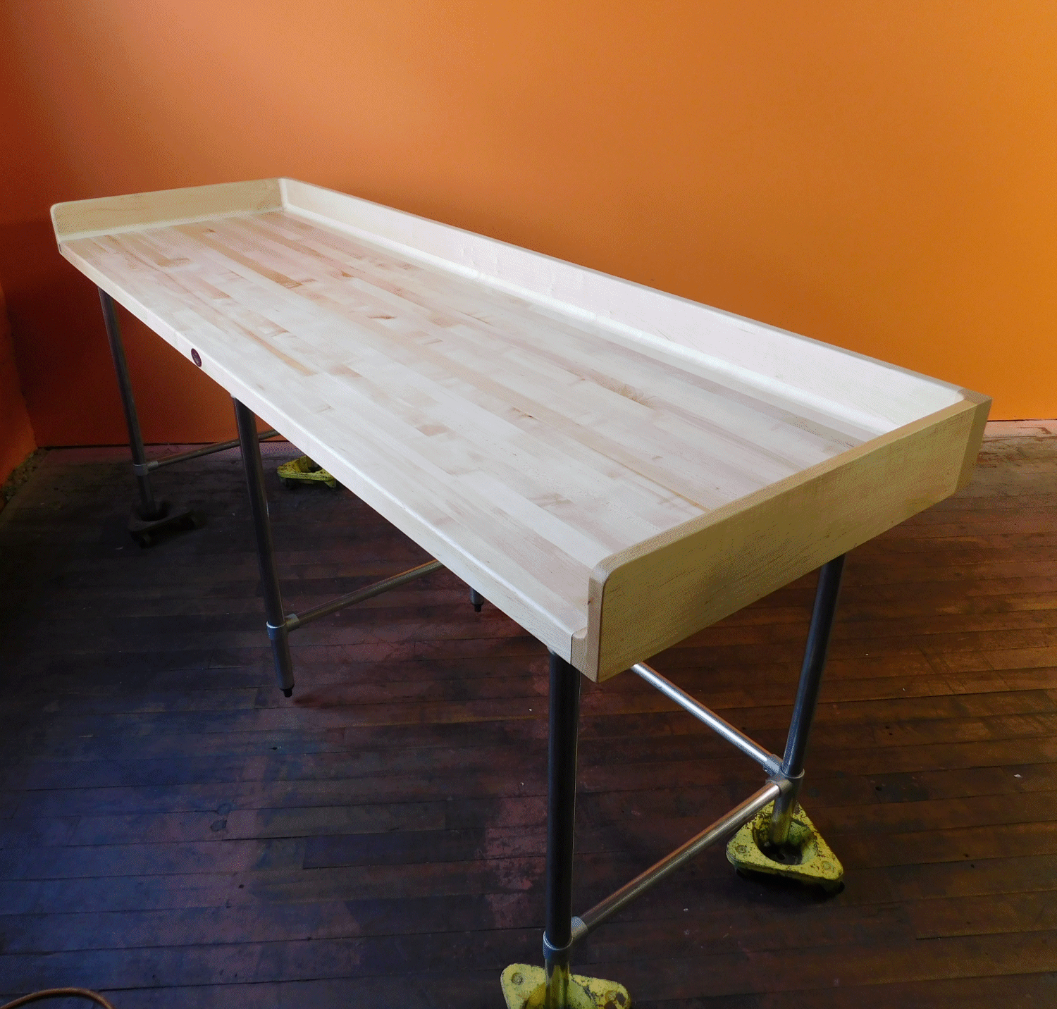96" x 30" Butcher Block Baker's Table | trec