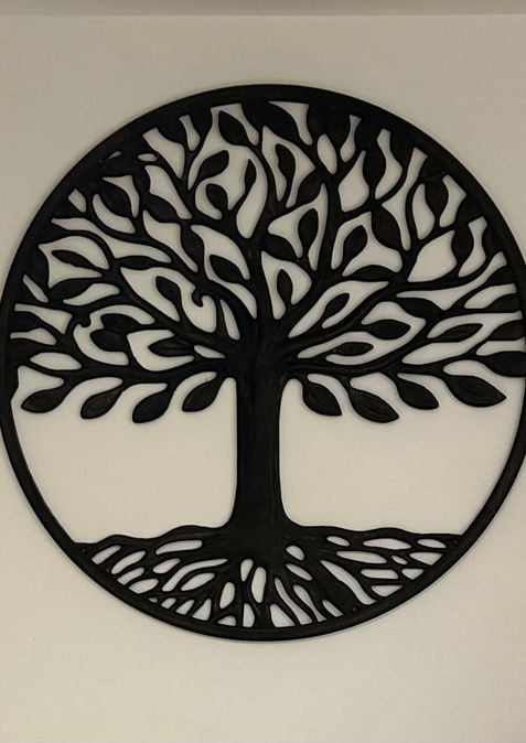 Bespoke ProjCNC cut Tree of Life wall art with bespoke detailingects