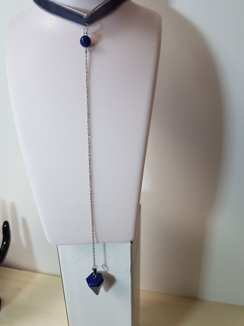 Miniatura: Collana con pendente in minerale indiano BLU , ottima lucid