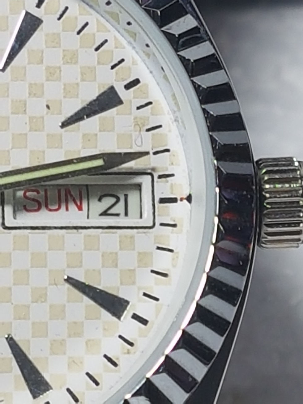 Miniatura: Orologio automatico CITIZEN usato in ottime con21 rubini con cinta in pelle nera