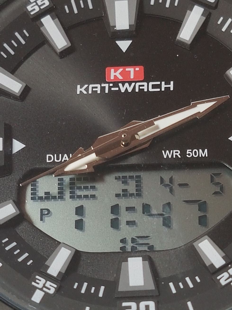 Miniatura: Orologio al quarzo KT Kat-Watch analogico e digitale