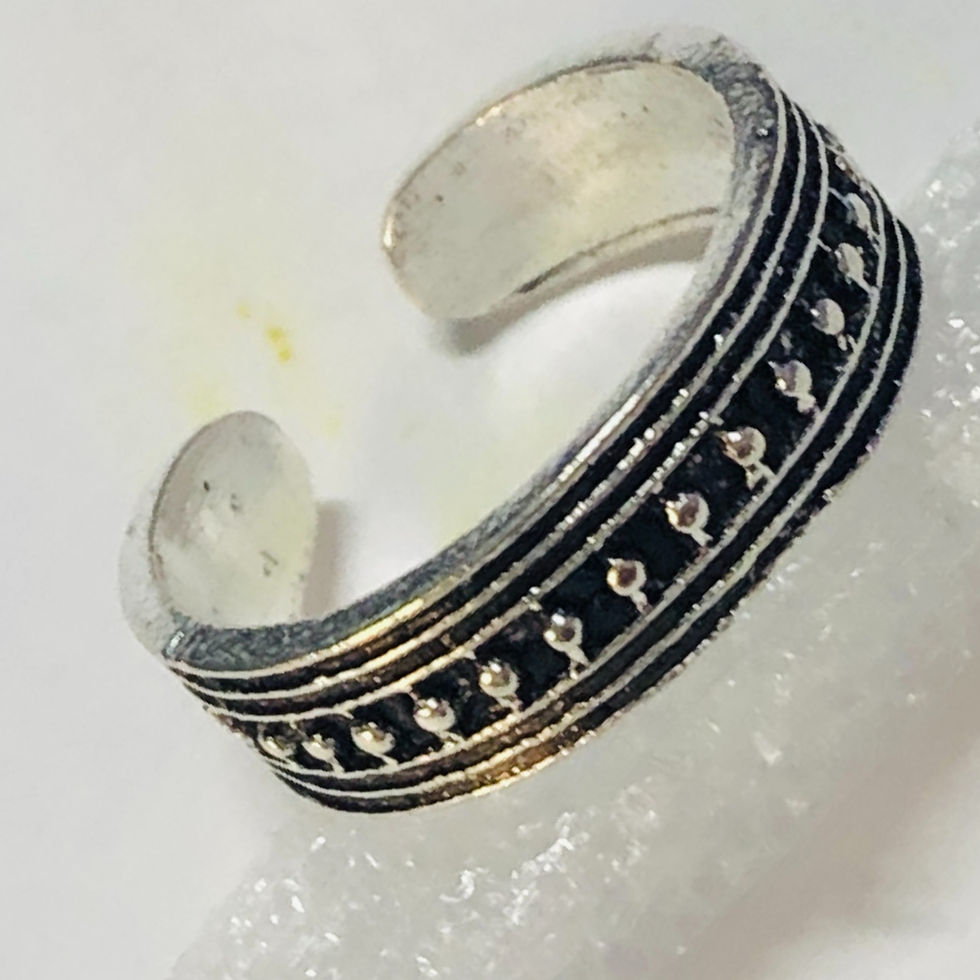 Miniatura: Anello stile tribale finemente lavorato mis.