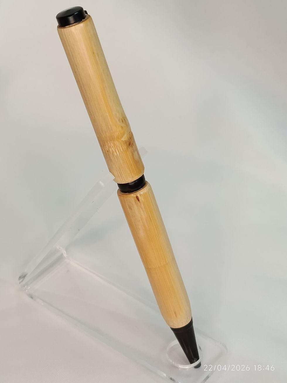Miniatura: Penna a sfera fatta a mano con legno di bambu