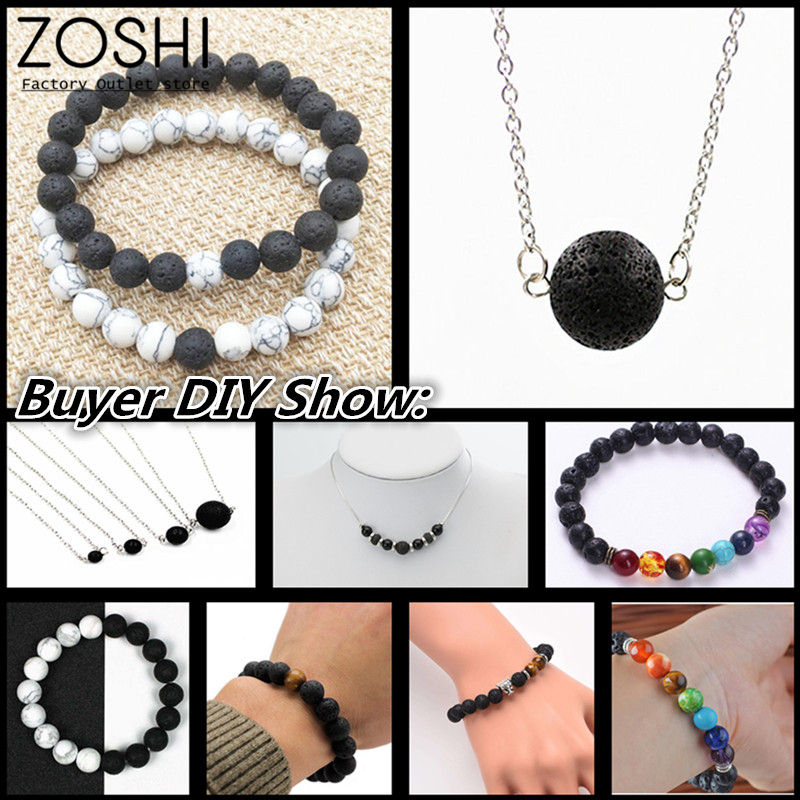 Miniatura: Filo di perline di onice verde naturale mm.6 per fare braccialetti e